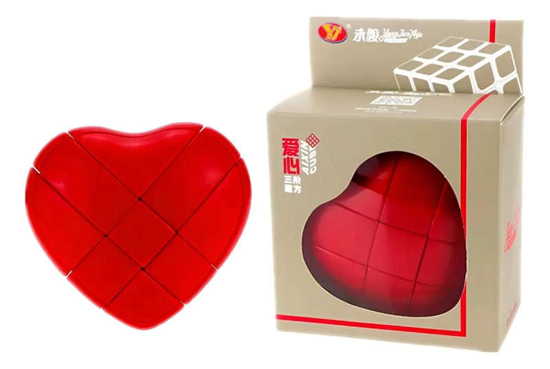 CUBO MAGICO CORAZON 3X3X3 ROJO - 1