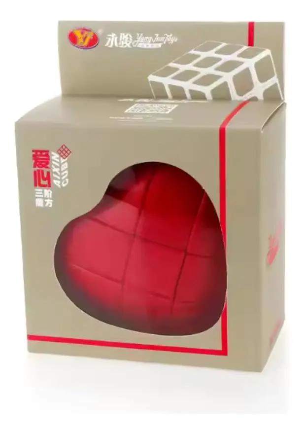 CUBO MAGICO CORAZON 3X3X3 ROJO - 3