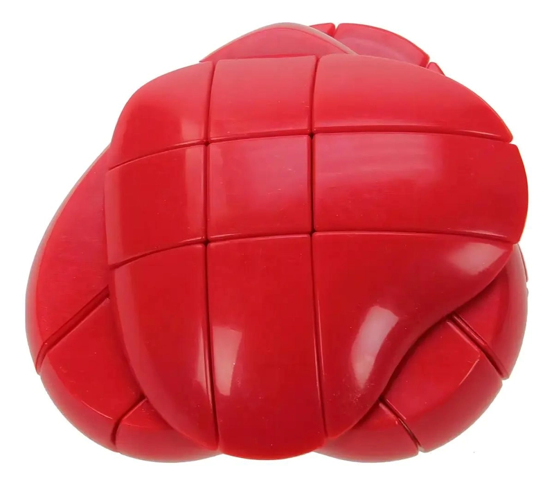 CUBO MAGICO CORAZON 3X3X3 ROJO - 5
