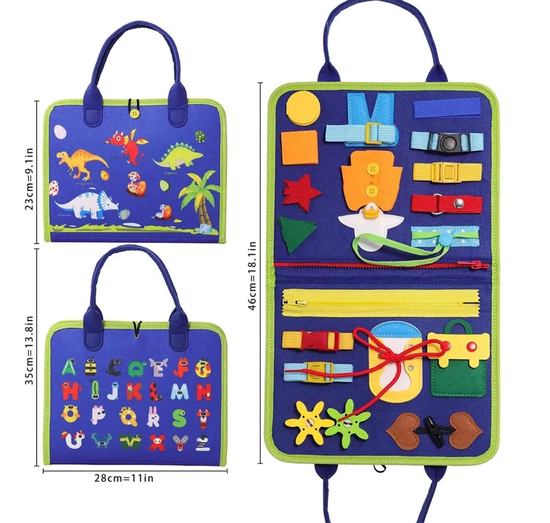 TABLERO SENSORIAL DE TELA PARA BEBE S - 2