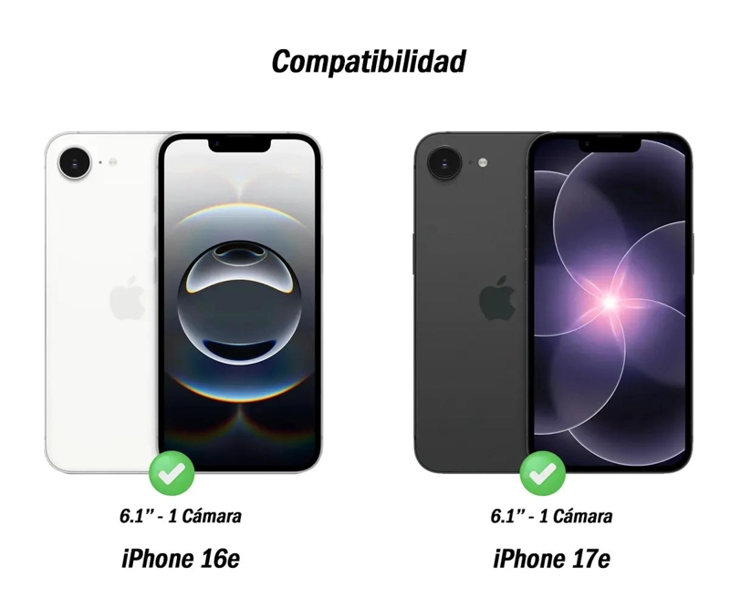 FUNDA CARCASA REFORZADA DELGADA PARA IPHONE 17E 16E - 1