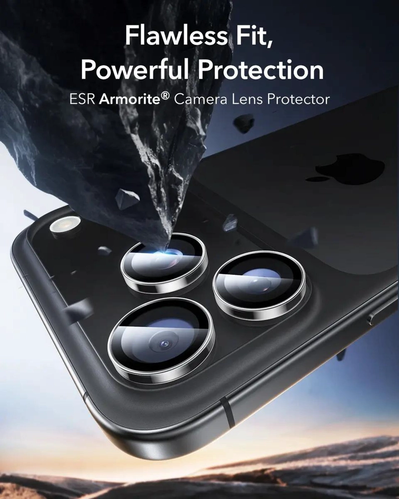 PROTECTOR DE CAMARA TRANSPARENTE PARA IPHONE 17 PRO - 2