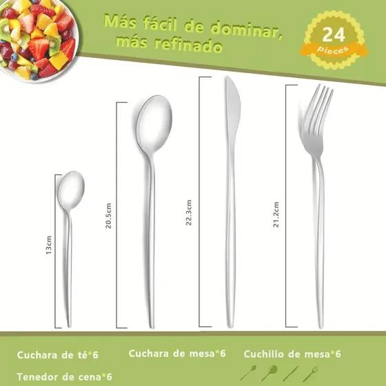 JUEGO DE CUBIERTOS DE 24 PIEZAS PARA MESA - 3