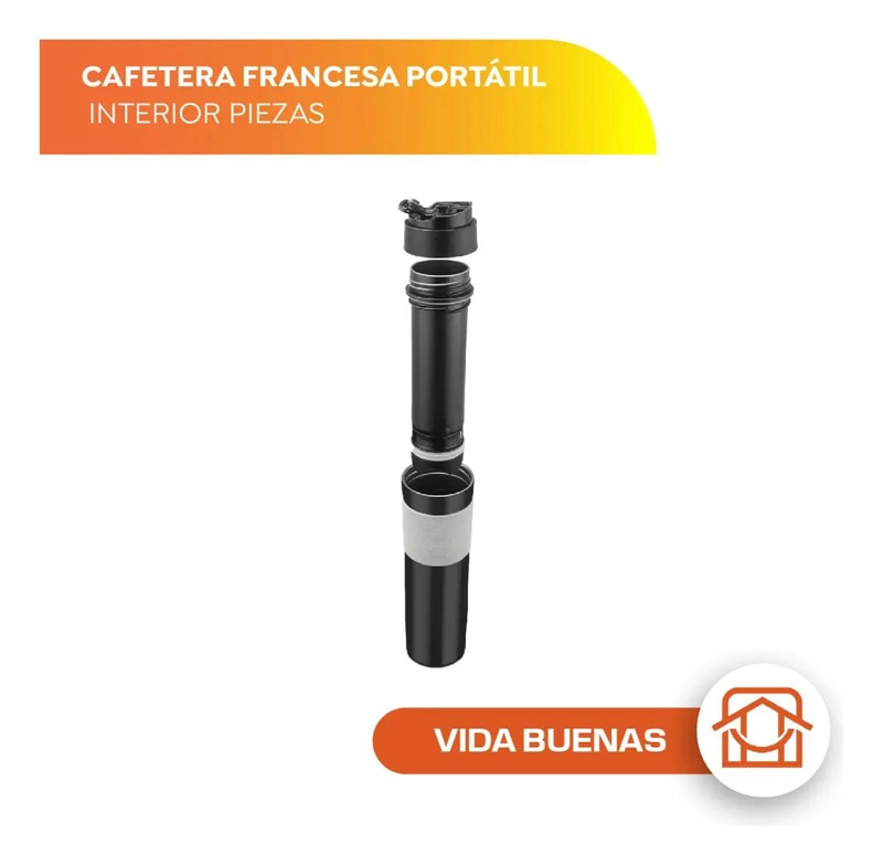 TERMO CAFETERA PORTATIL PRENSA FRANCESA CAMPING - 3