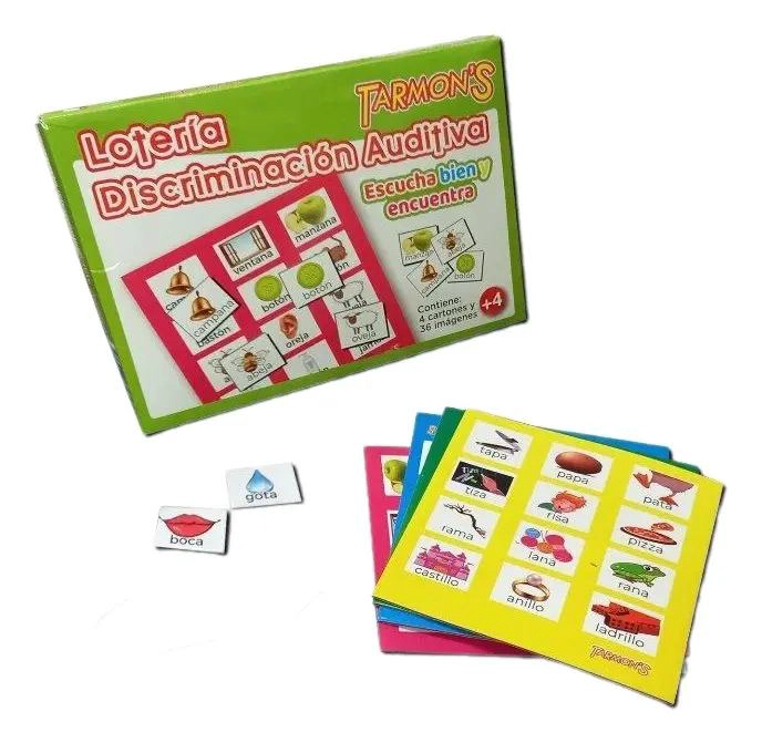 JUEGO DIDACTICO LOTERIA LETRAS Y DISCRIMINACION - 3