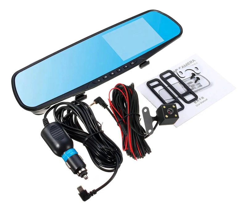 ESPEJO RETROVISOR CON CAMARA FRONTAL Y DE RETROCESO - 5
