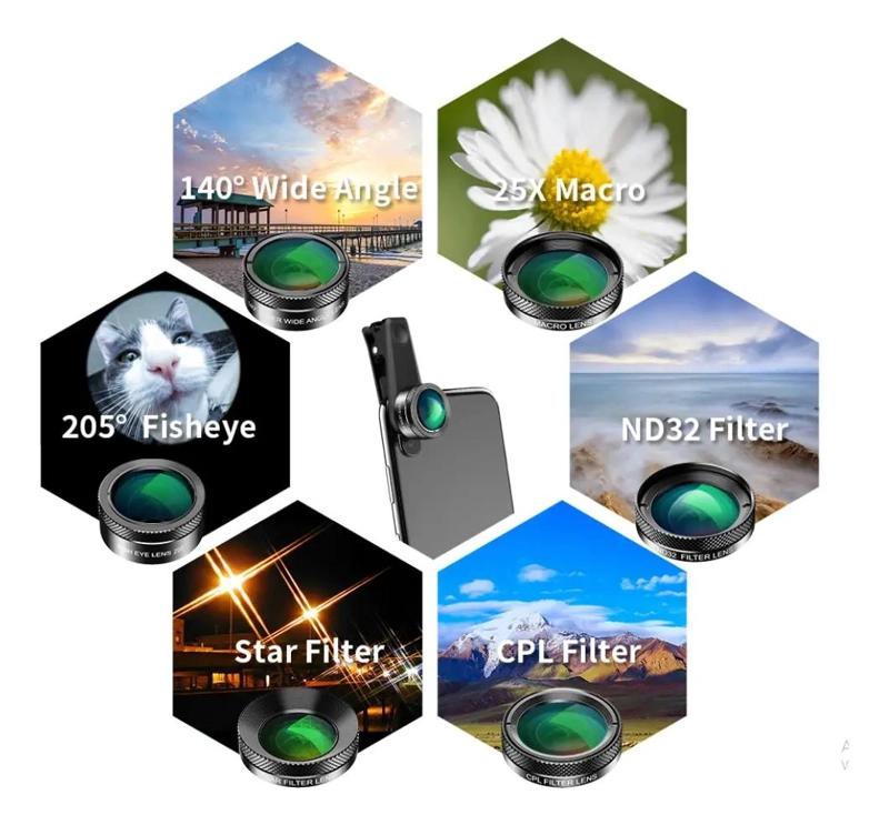 KIT DE LENTES 6 EN 1 PARA SMARTPHONE - 4