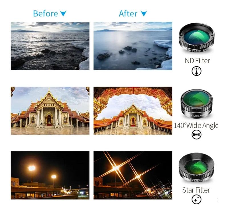KIT DE LENTES 6 EN 1 PARA SMARTPHONE - 5
