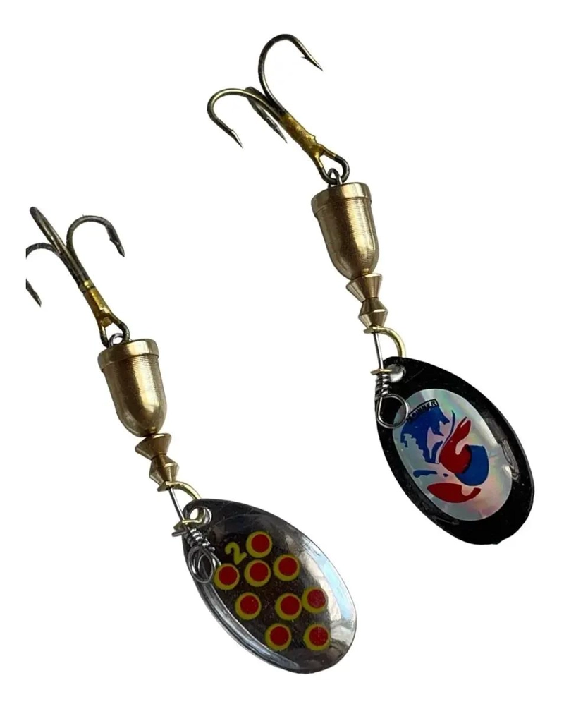 KIT 4 SEÑUELOS SPINNER CUCHARILLA - 3