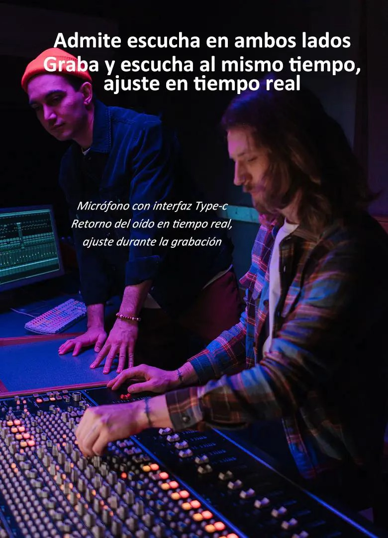 MICROFONO INALAMBRICO COMPACTO CON CARGA PORTATIL Y CANCELACION DE RUIDO - 4