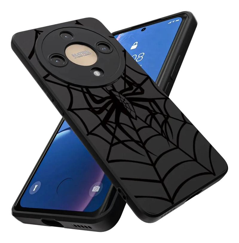 GENÉRICO CARCASA NEGRA CON DIBUJOS PARA HONOR MAGIC6 LITE