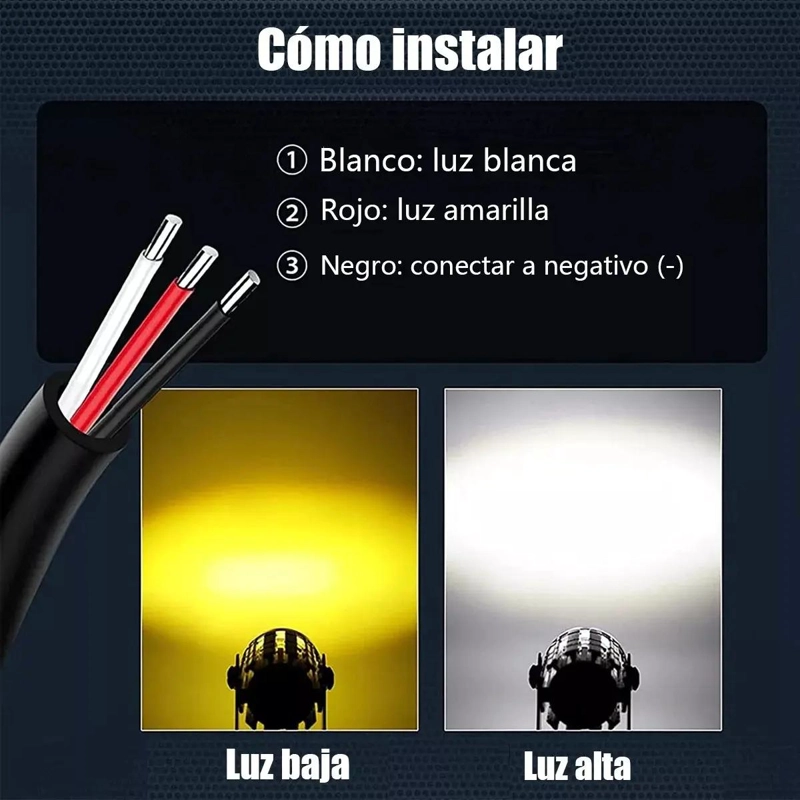 LUCES LED AUXILIARES PARA AUTO Y MOTO 60W - 5