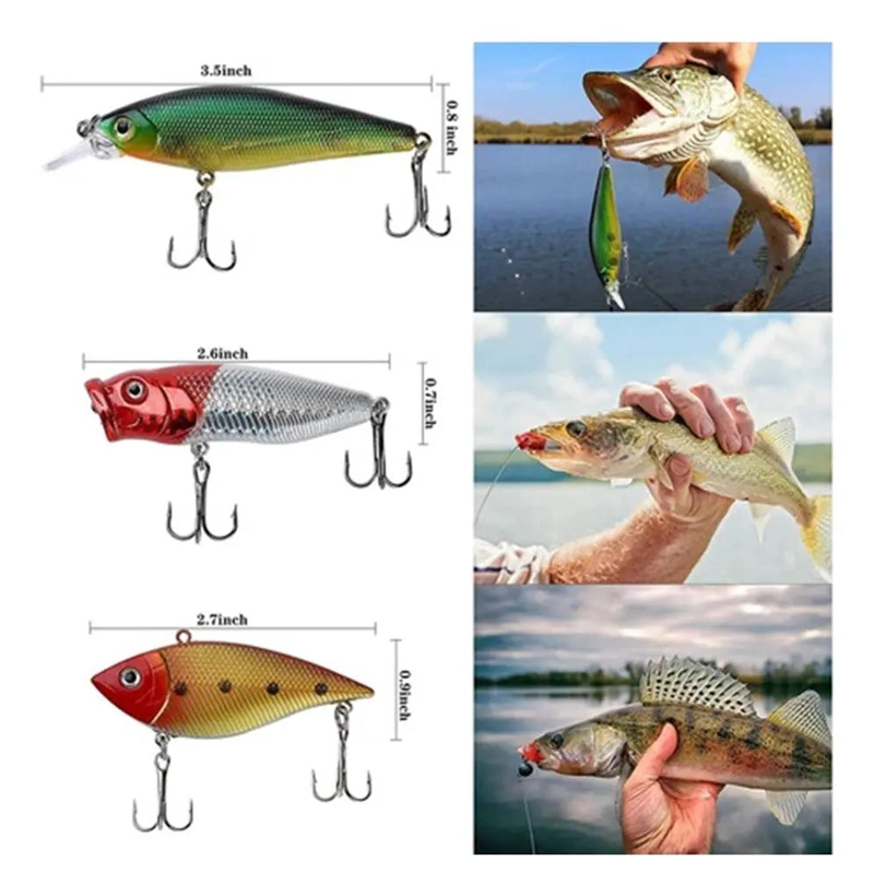 KIT DE 78 PIEZAS DE SEÑUELOS DE PESCA - 3