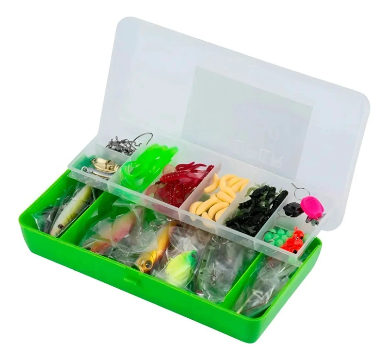 KIT DE SENUELOS DE PESCA 101 UNIDADES MULTICOLORES - 2
