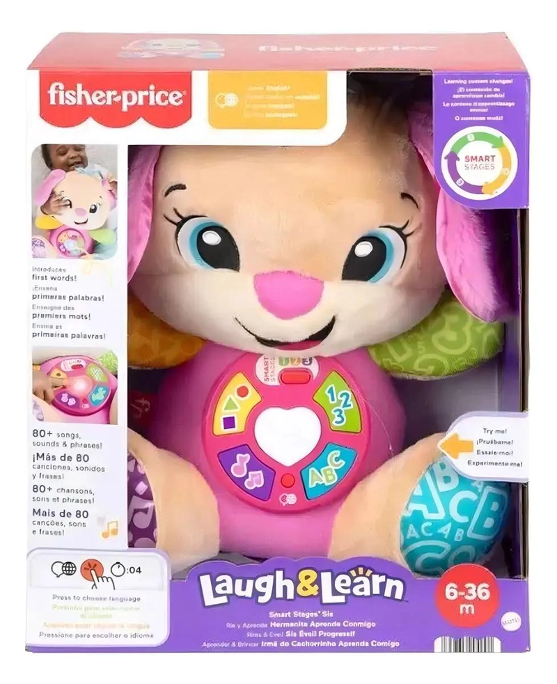 PELUCHE HERMANITA APRENDE CONMIGO ROSA MEDIANO - 2