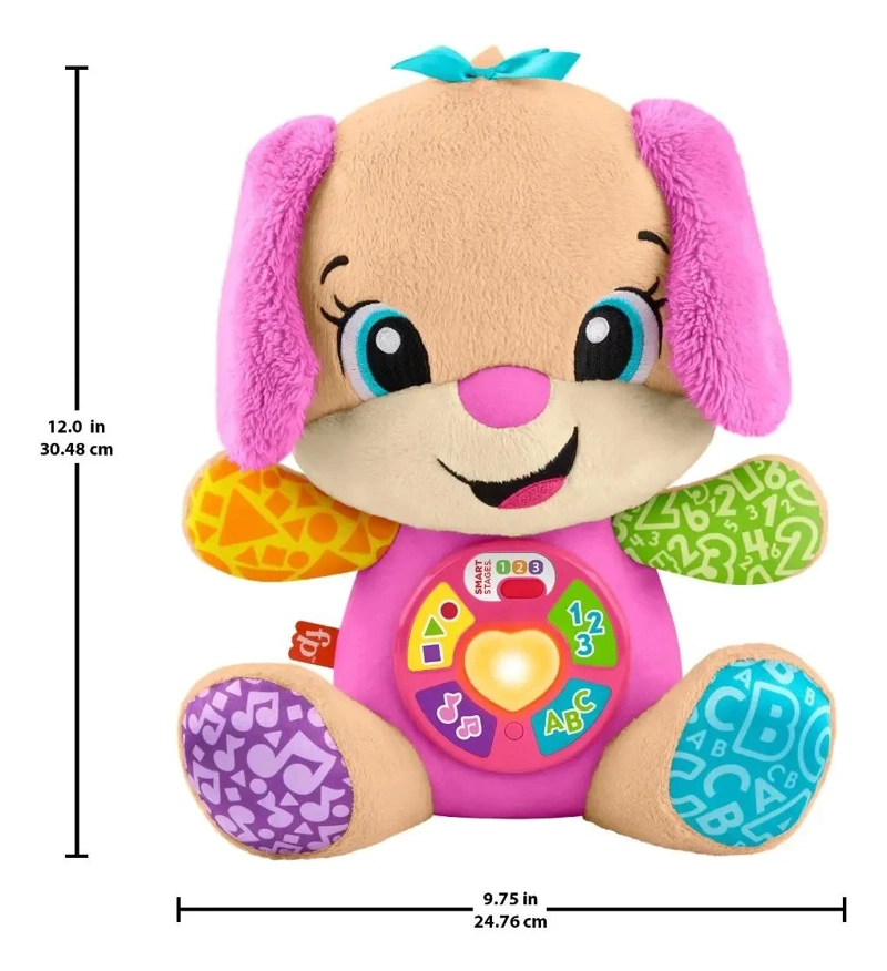 PELUCHE HERMANITA APRENDE CONMIGO ROSA MEDIANO - 5