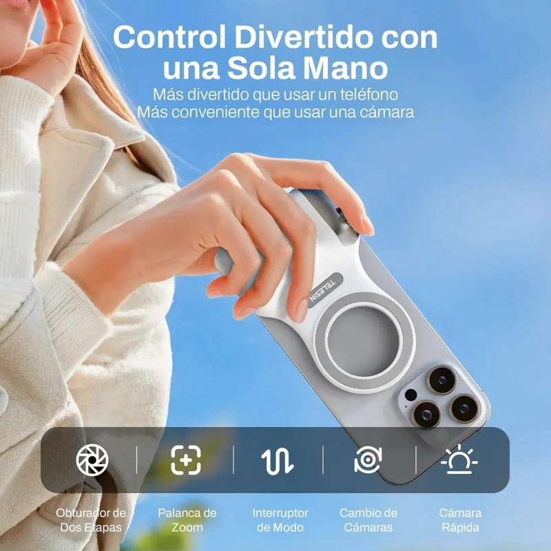 GRIP MAGNE TICO PARA SMARTPHONE CON DISPARADOR REMOTO - 2