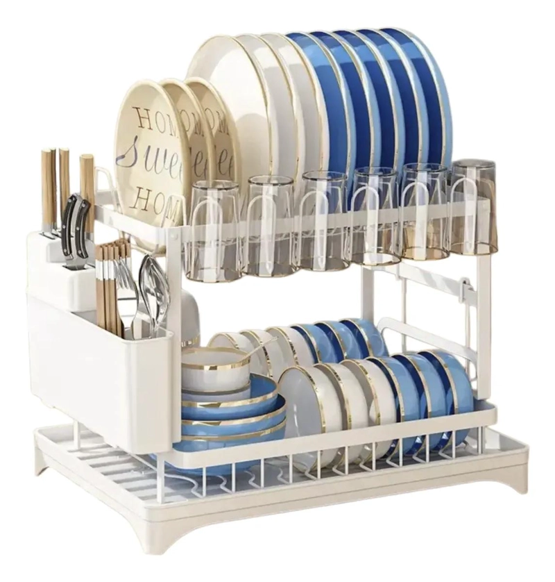 ESCURRIDOR DE PLATOS Y VAJILLA MULTIFUNCIONAL - 1
