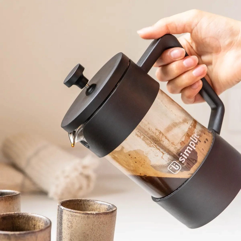 CAFETERA PRENSA FRANCESA 600 ML COLOR NEGRO - 2