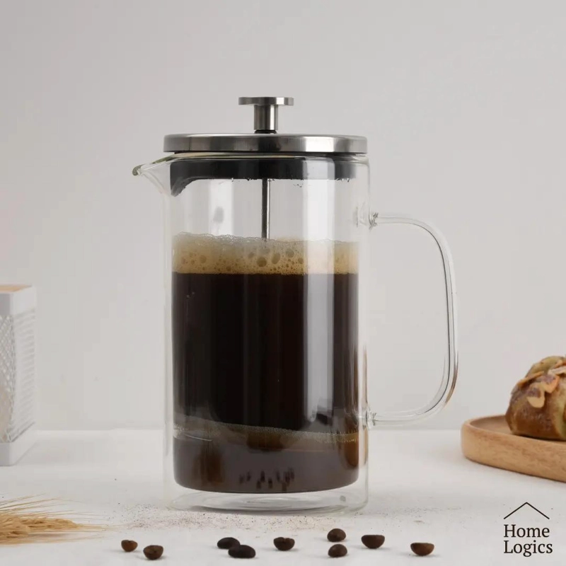 PRENSA FRANCESA CAFETERA VIDRIO DOBLE PARED 1L - 3
