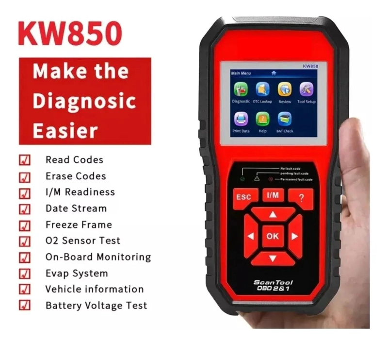 ESCANER AUTOMOTRIZ OBD2 MULTIMARCAS - 3