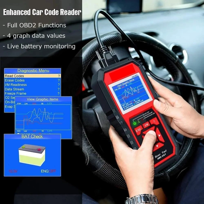 ESCANER AUTOMOTRIZ OBD2 MULTIMARCAS - 5