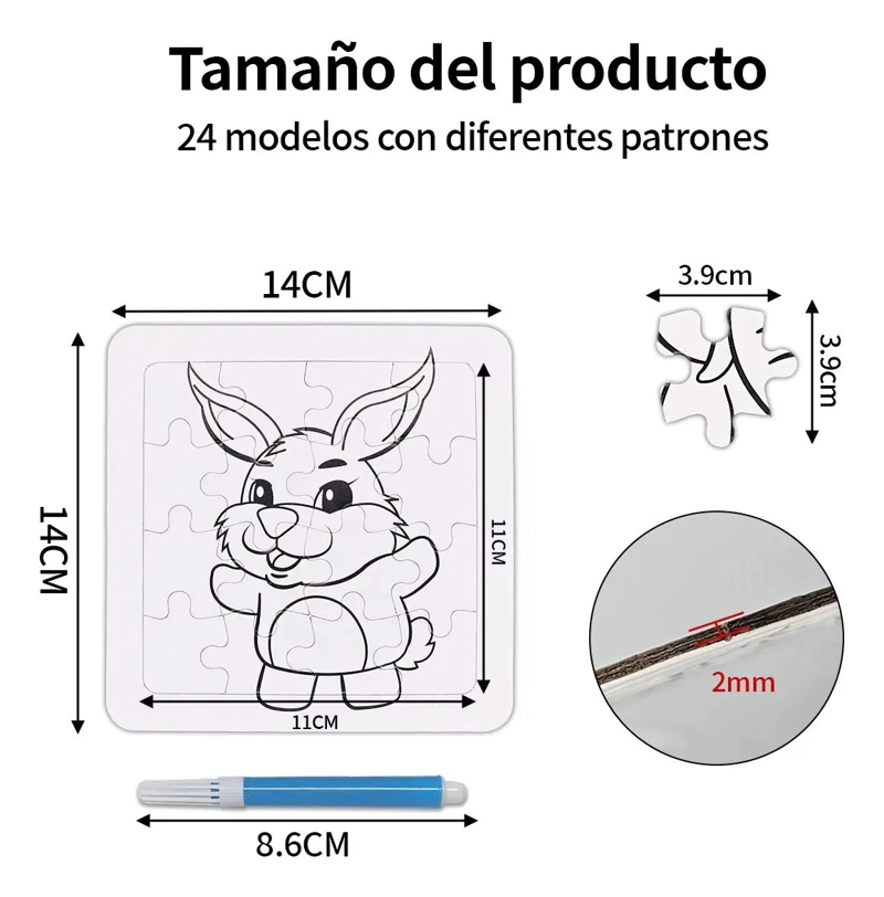 ROMPECABEZAS PARA PINTAR 24 PIEZAS - 2
