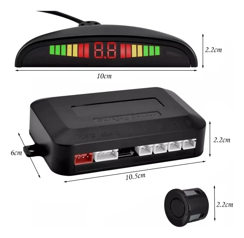 SENSOR DE RETROCESO CON DISPLAY COMPLETO - 2