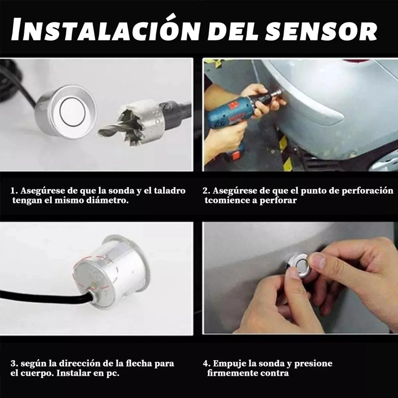 SENSOR DE RETROCESO CON DISPLAY COMPLETO - 5