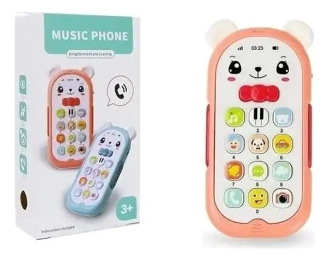 TELE FONO CELULAR MUSICAL LUMINOSO JUGUETE INFANTIL - 1