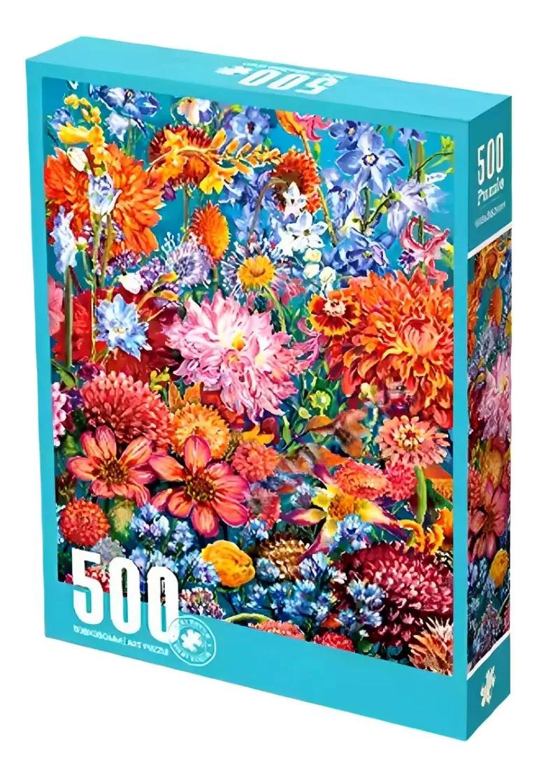 ROMPECABEZAS 500 PIEZAS FLORES COLORIDAS - 1