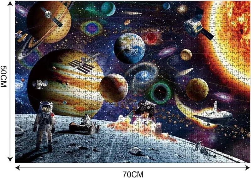 ROMPECABEZAS 1000 PIEZAS 70X50CM VIAJE ESPACIAL - 2