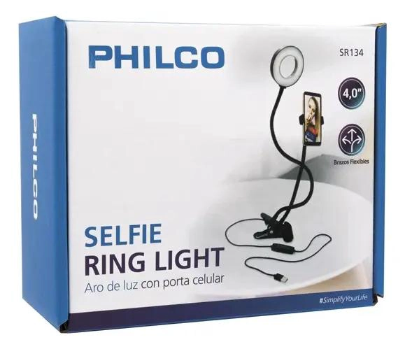 SOPORTE CLIP PARA SMARTPHONE CON ARO DE LUZ - 4