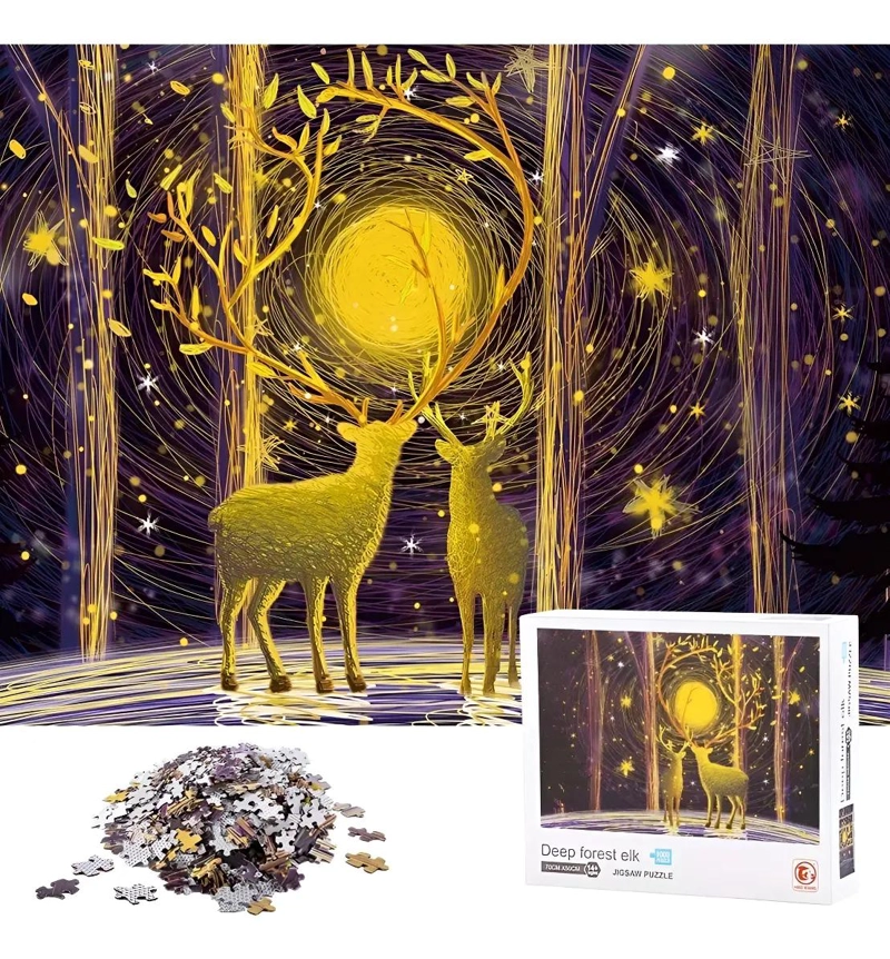PUZZLE ROMPECABEZAS DE PAISAJES Y ANIMALES 1000 PIEZAS - 1