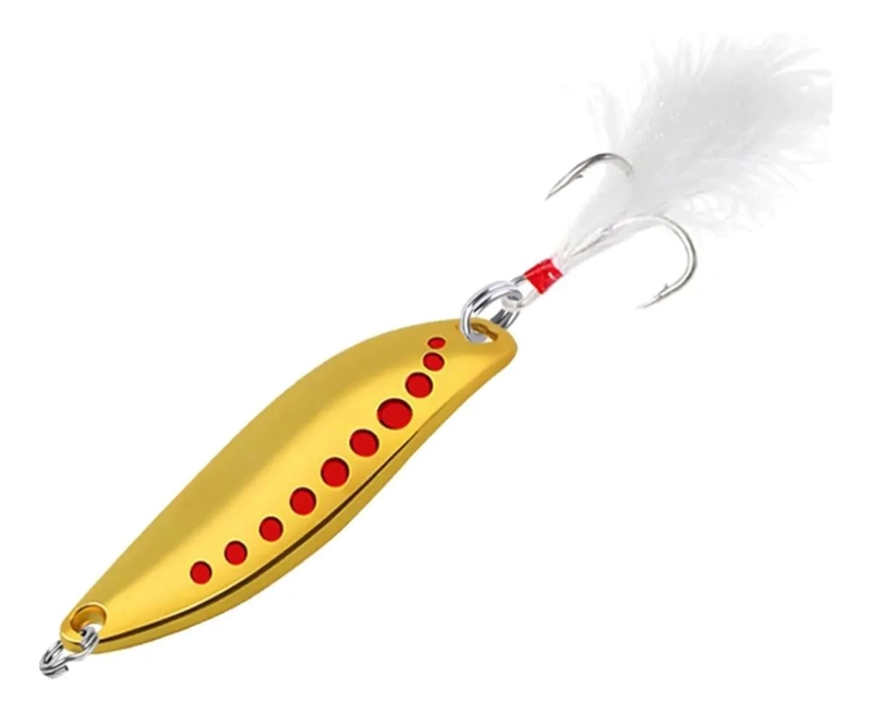 CHISPA ANZUELO JIG PESCA SEÑUELO 30G PUNTOS ROJOS - 5