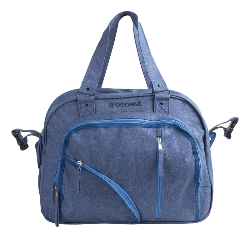 BOLSO MATERNAL MUDADOR PANIALERA MELANGE AZUL - 2