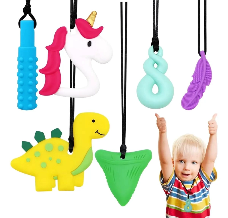 COLLARES SENSORIALES 6 PIEZAS PARA AUTISMO - 1