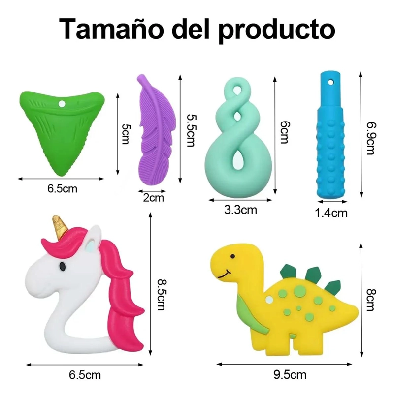 COLLARES SENSORIALES 6 PIEZAS PARA AUTISMO - 2