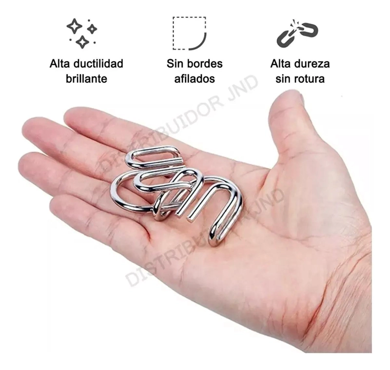 JUEGO DE 24 PIEZAS ROMPECABEZAS DE METAL - 4