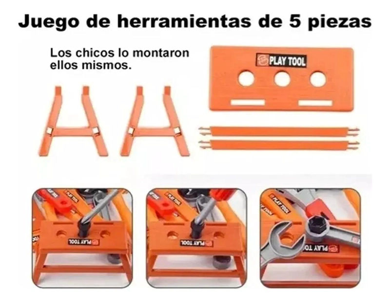 JUEGO DE HERRAMIENTAS DE JUGUETE 41 PIEZAS - 3