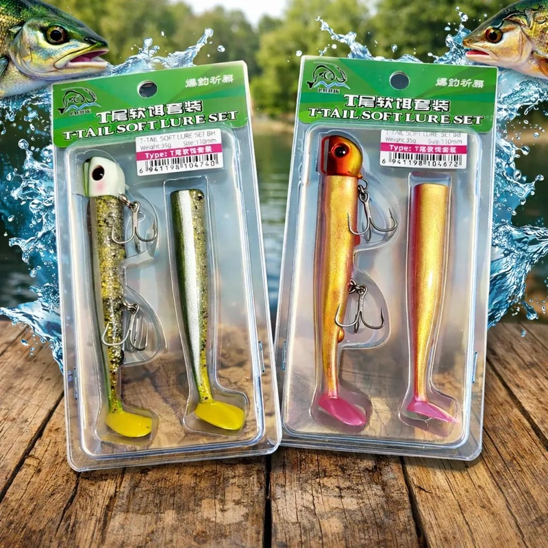 SEÑUELOS DE PESCA VINILO T-TAIL 35G - 1