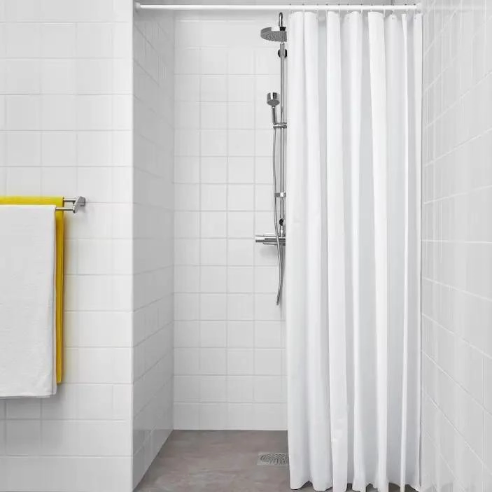 CORTINA DE BAÑO IMPERMEABLE 180X180CM CON GANCHOS - 3