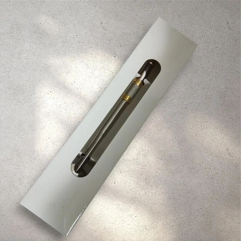 BOMBILLA DE ACERO INOXIDABLE 21 CM BAÑADA EN ORO - 2