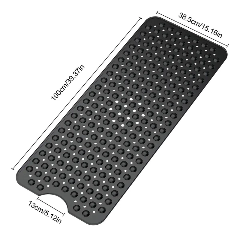 GOMA ANTIDESLIZANTE PARA DUCHA 40X100CM NEGRO - 2