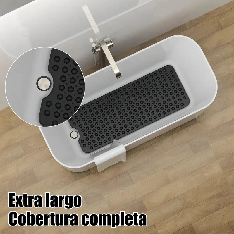 GOMA ANTIDESLIZANTE PARA DUCHA 40X100CM NEGRO - 5