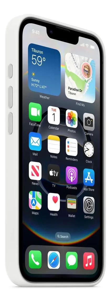 FUNDA DE SILICONA BLANCA PARA SMARTPHONE - 1