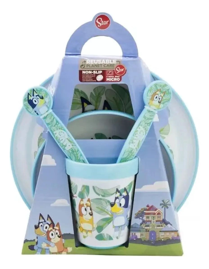 SET VAJILLA DESAYUNO 5 PIEZAS POLIPROPILENO BEBE S - 1