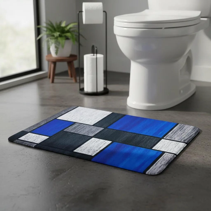ALFOMBRA DE BAÑO SUPER ABSORBENTE ANTIDESLIZANTE 57X38 - 1