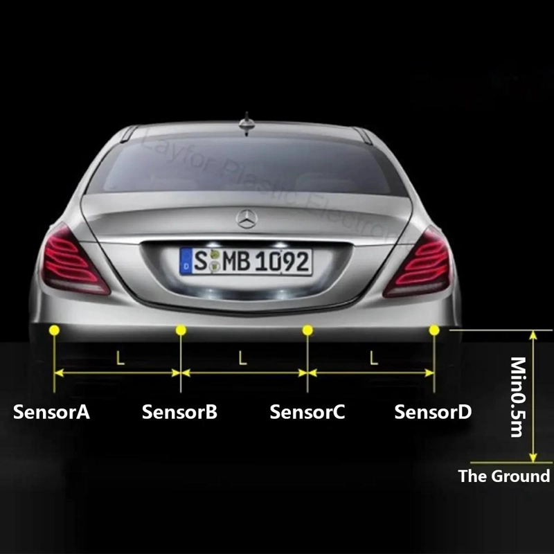 SENSOR DE RETROCESO PARA AUTO CON DISPLAY COMPLETO - 5
