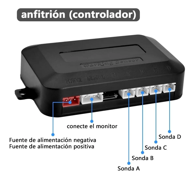 SENSOR DE RETROCESO PARA AUTO CON DISPLAY COMPLETO - 6